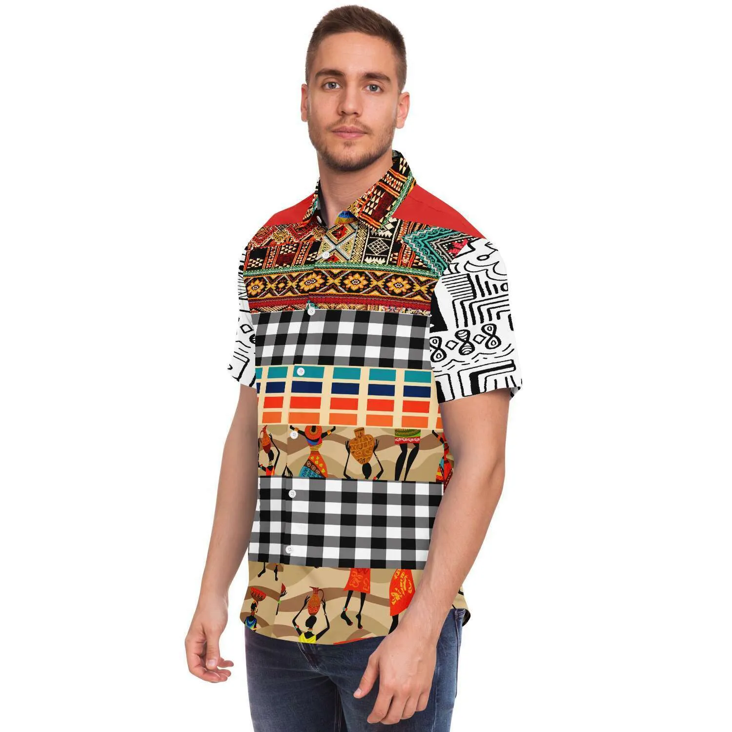 Africa Bombastic Button Down Shirt