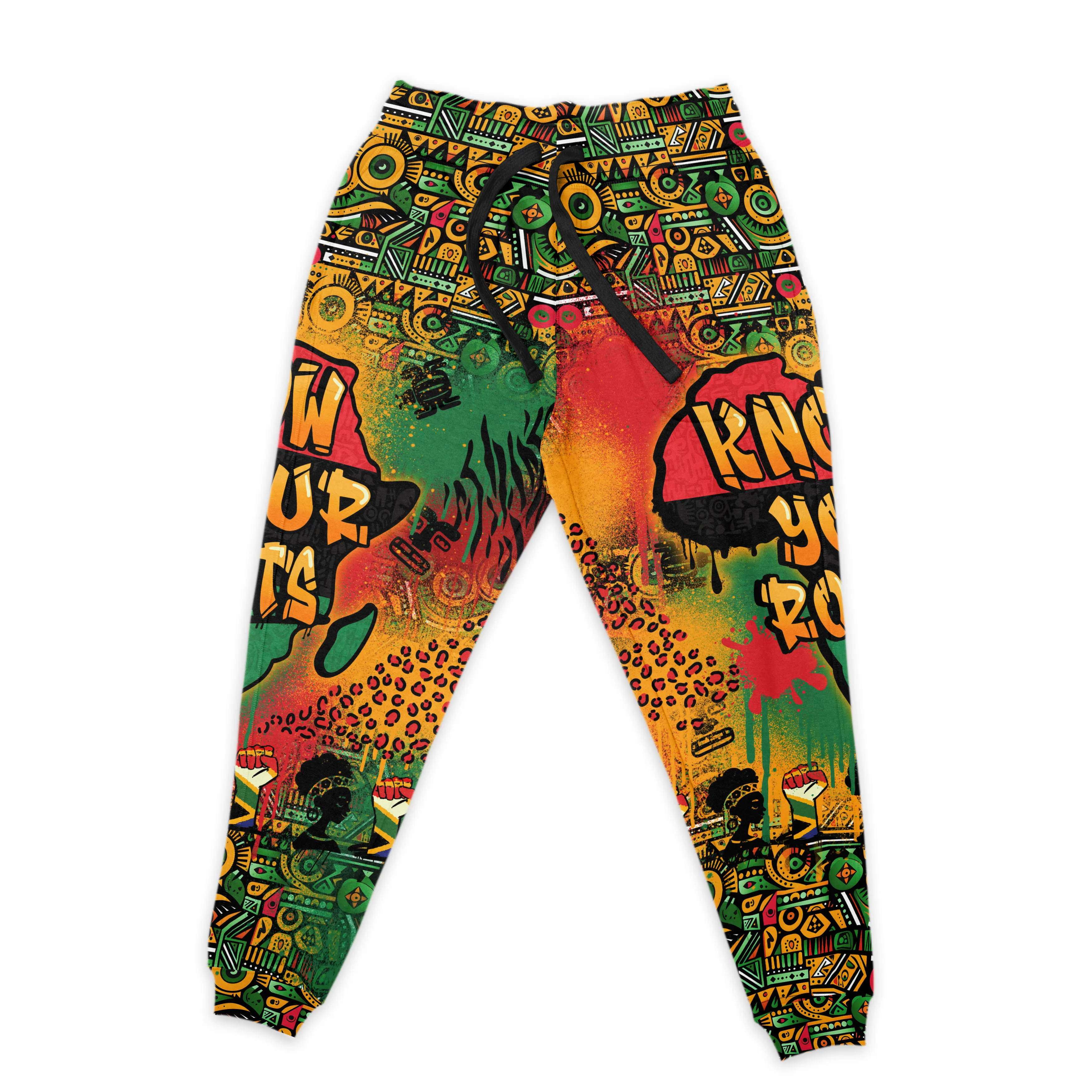 African Map Graffiti All-over Hoodie and Joggers Set