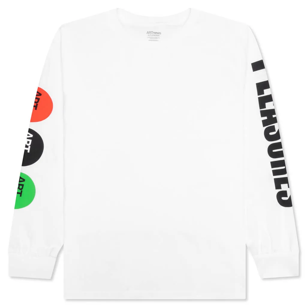 Art News L/S Tee - White