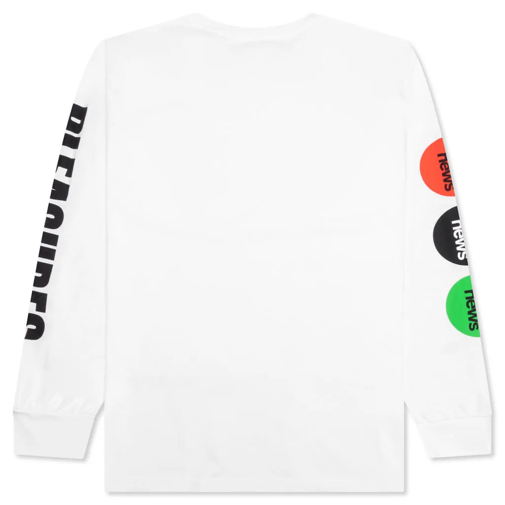 Art News L/S Tee - White