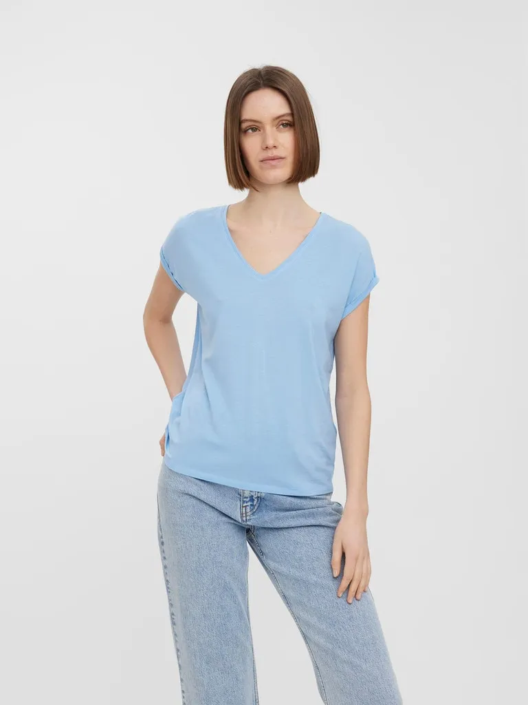 Ava Short Sleeve Vneck Tee