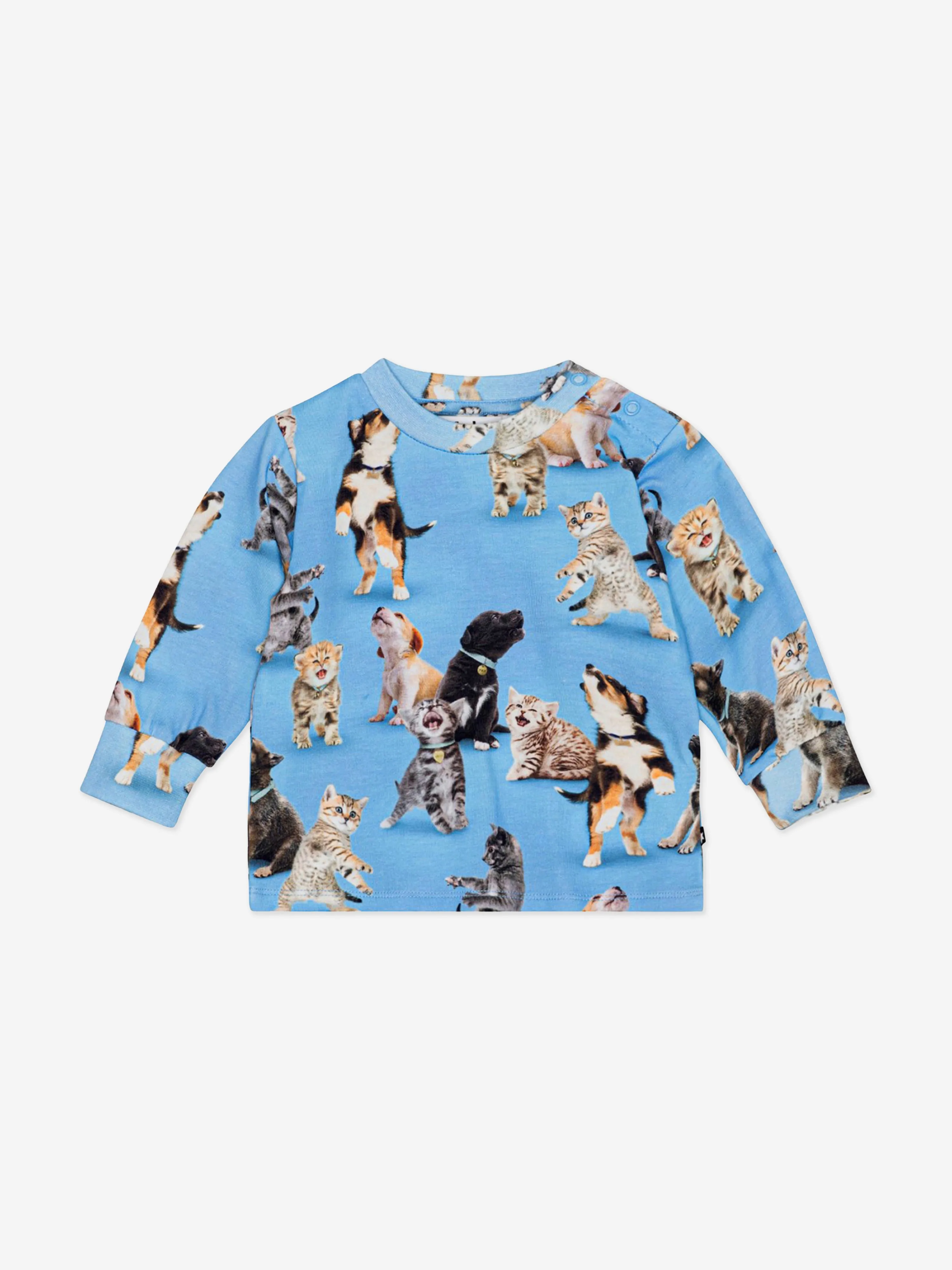 Baby Boys Animal Print T-Shirt in Blue