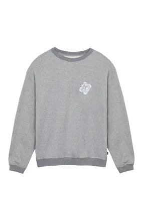 Bee Logo Crewneck Sweater | Heather Grey