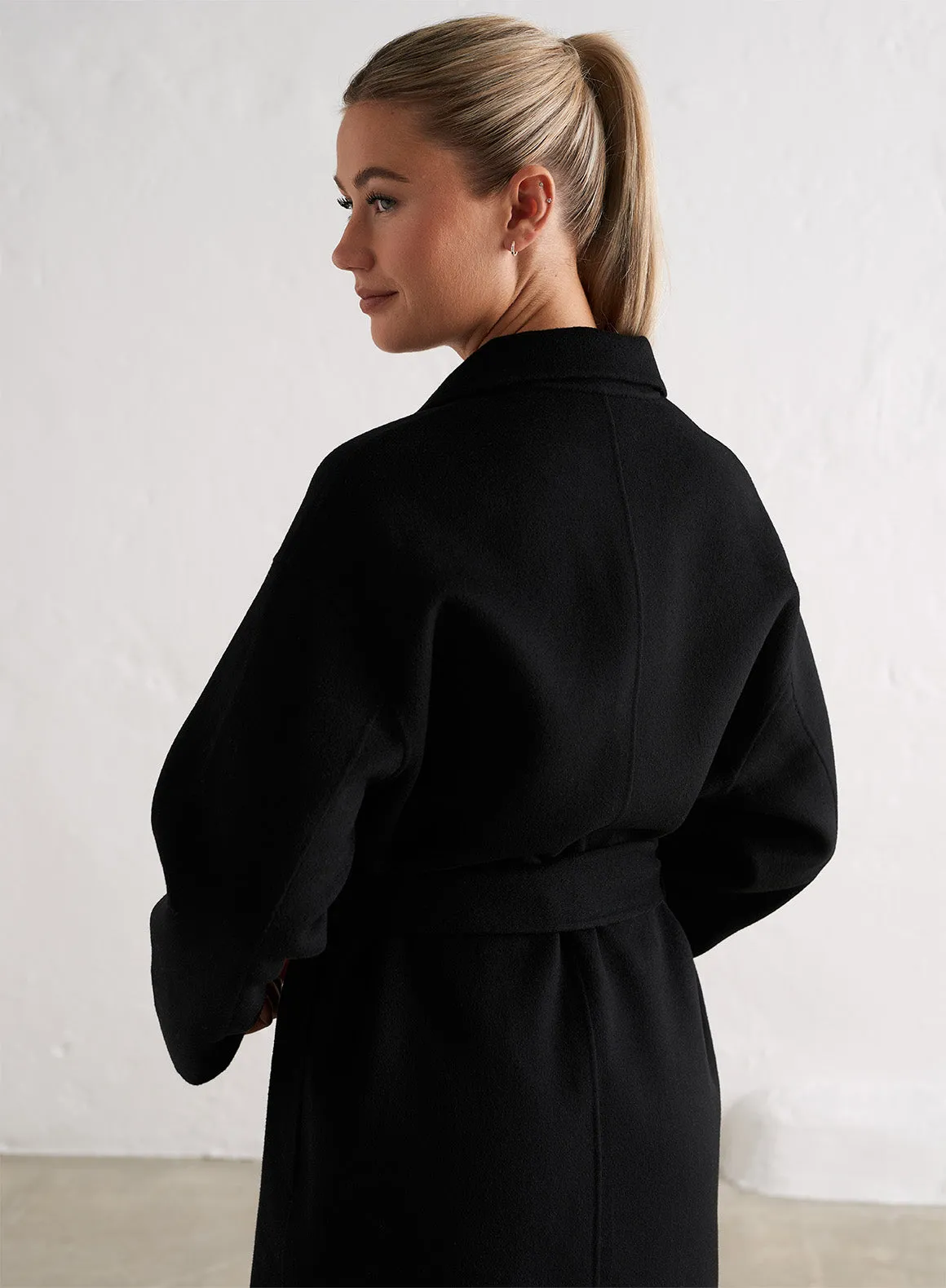 Black Classic Wool Coat