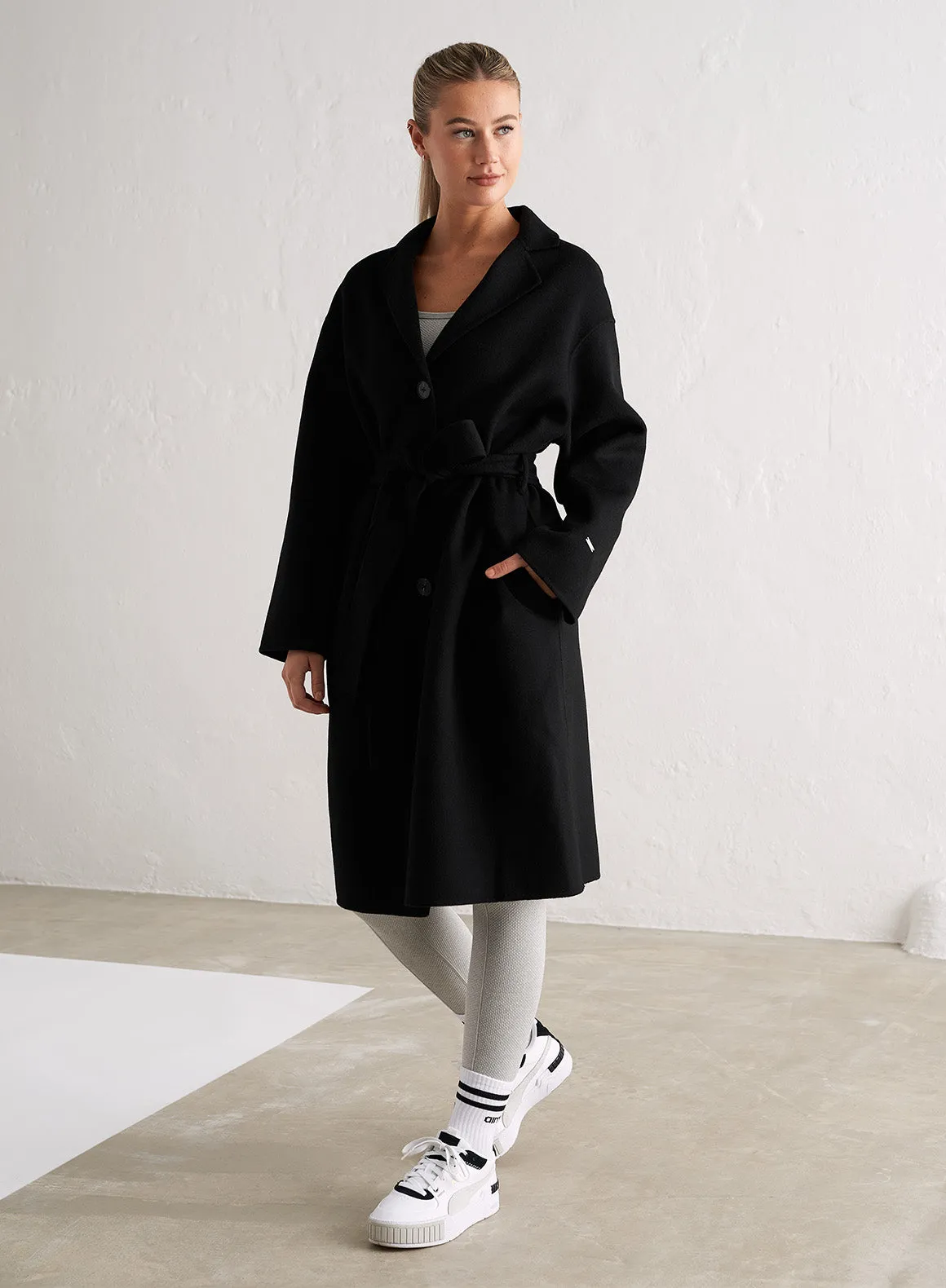 Black Classic Wool Coat