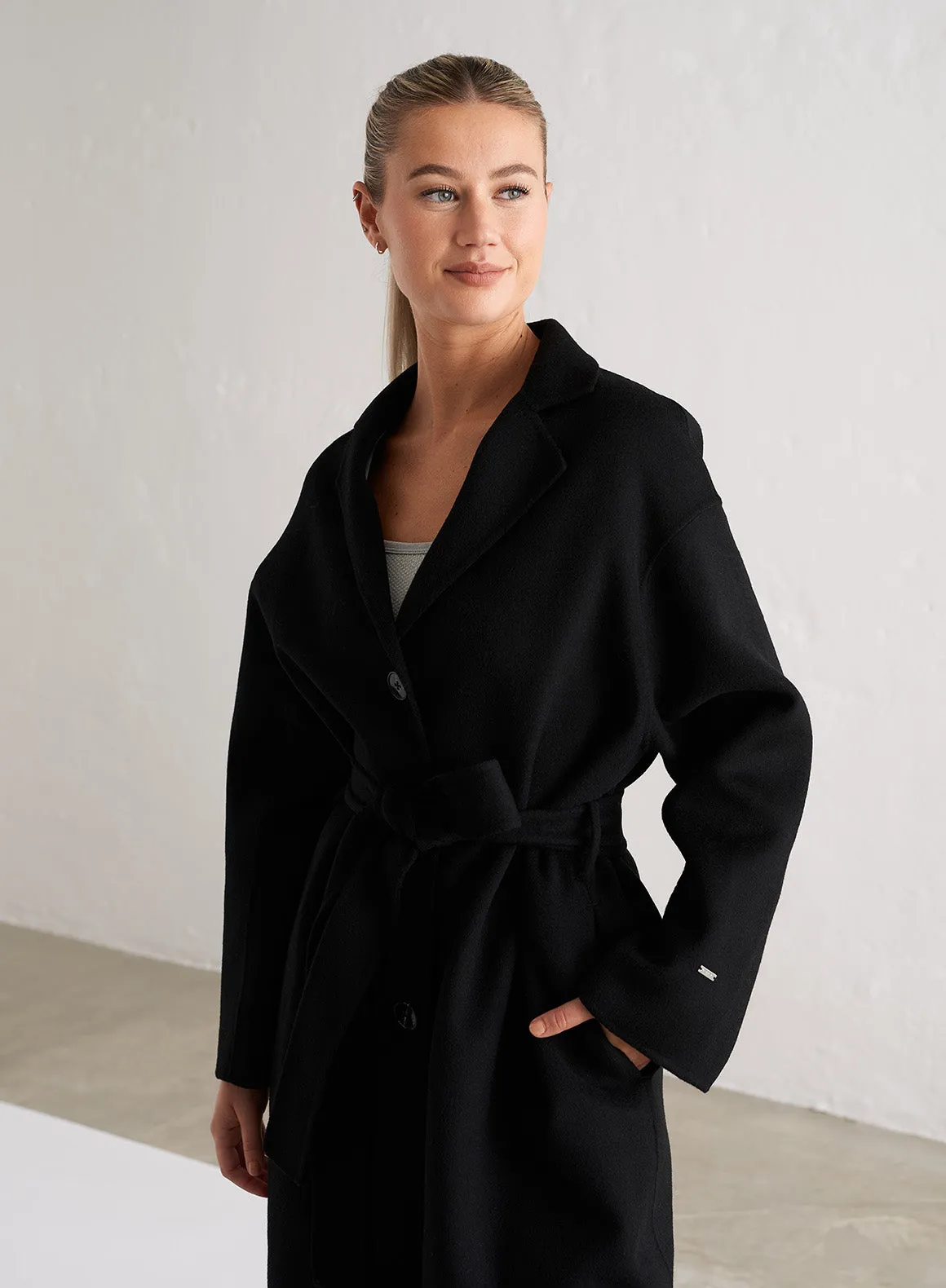 Black Classic Wool Coat