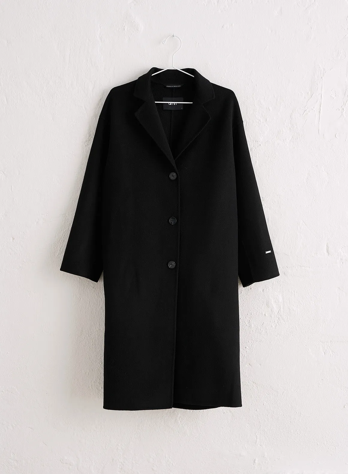 Black Classic Wool Coat