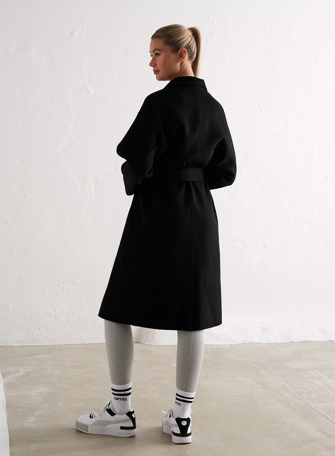 Black Classic Wool Coat