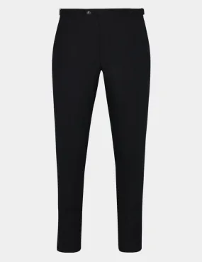 Black Wool Cashmere Trousers