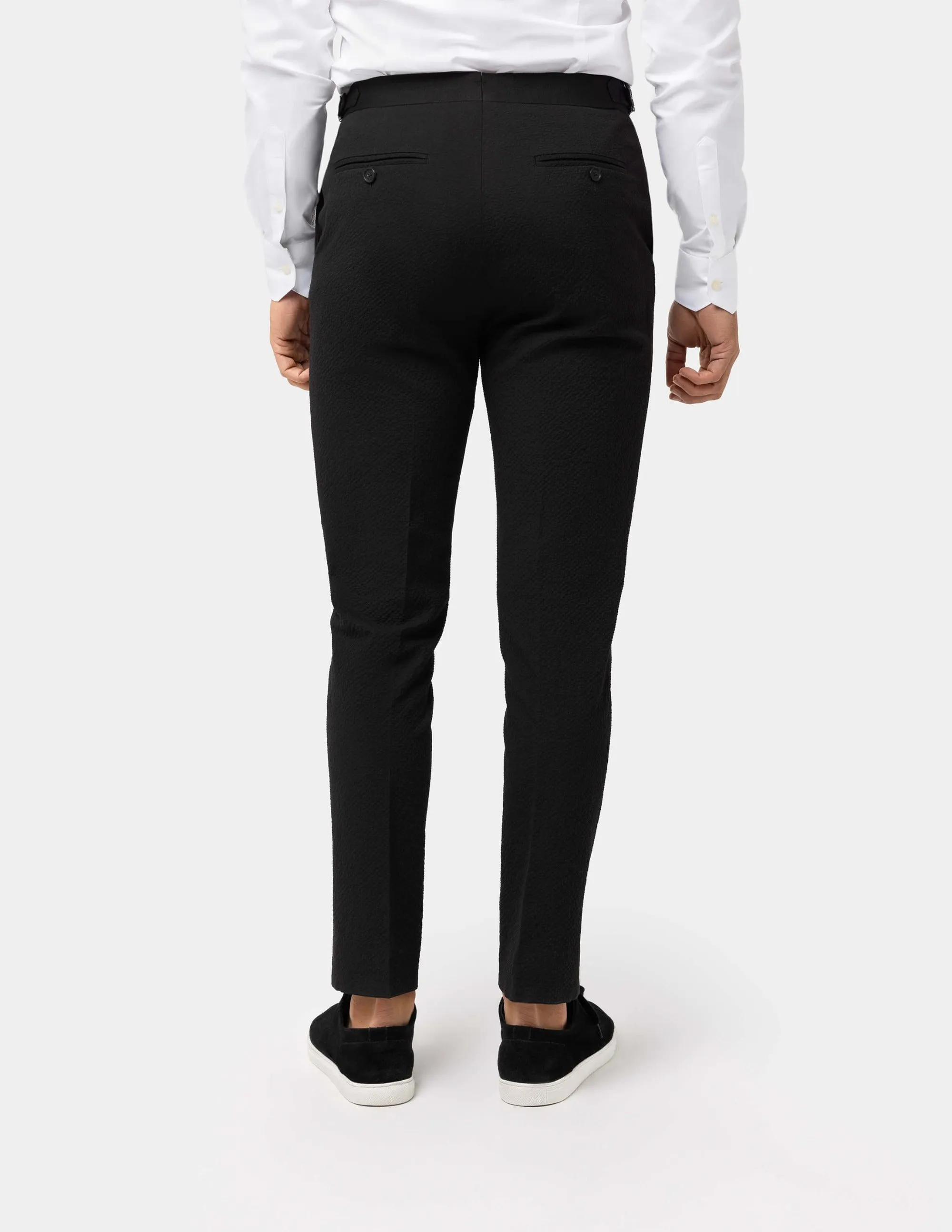 Black Wool Cashmere Trousers