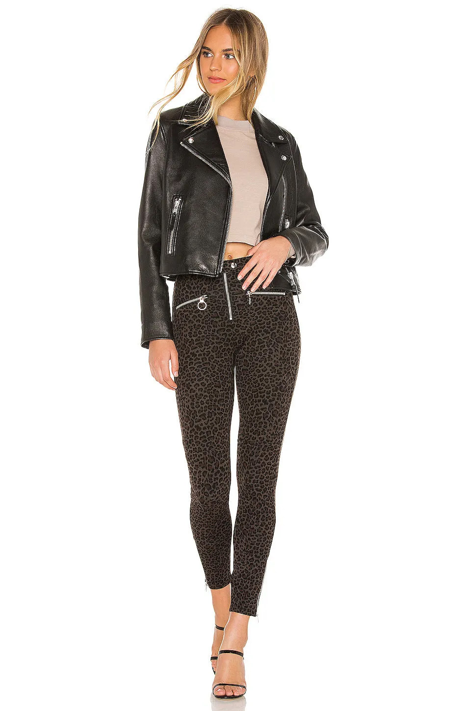 Blank NYC Moto Skinny Pant Leopard