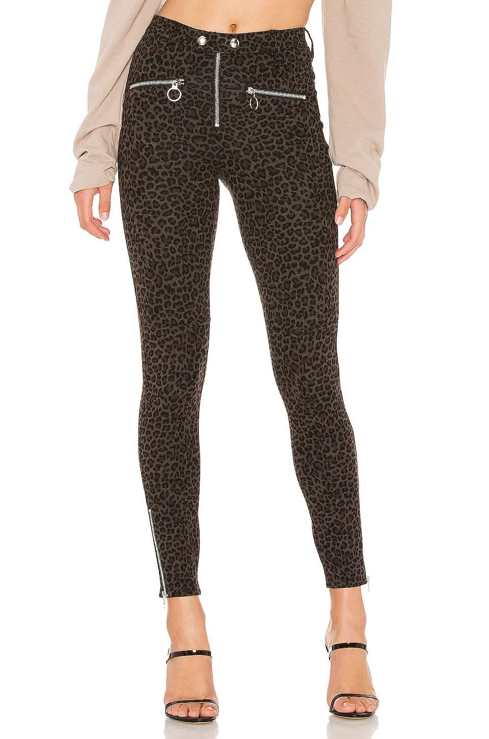 Blank NYC Moto Skinny Pant Leopard