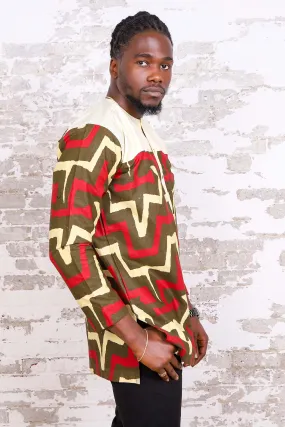 BONAVENTURE AFRICAN PRINT MEN'S SHIRT