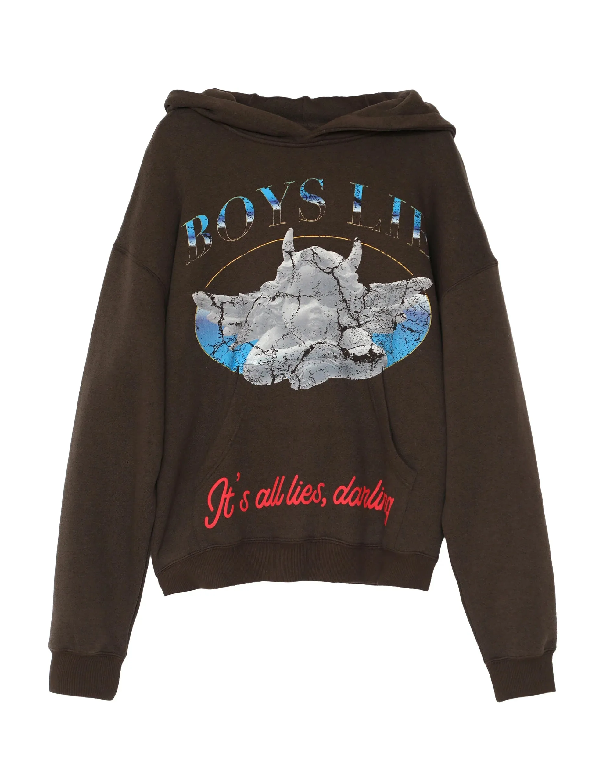 Boys Lie Here Lies Racer Hoodie