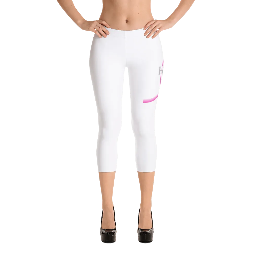 Breast Cancer Awareness Capri Leggings