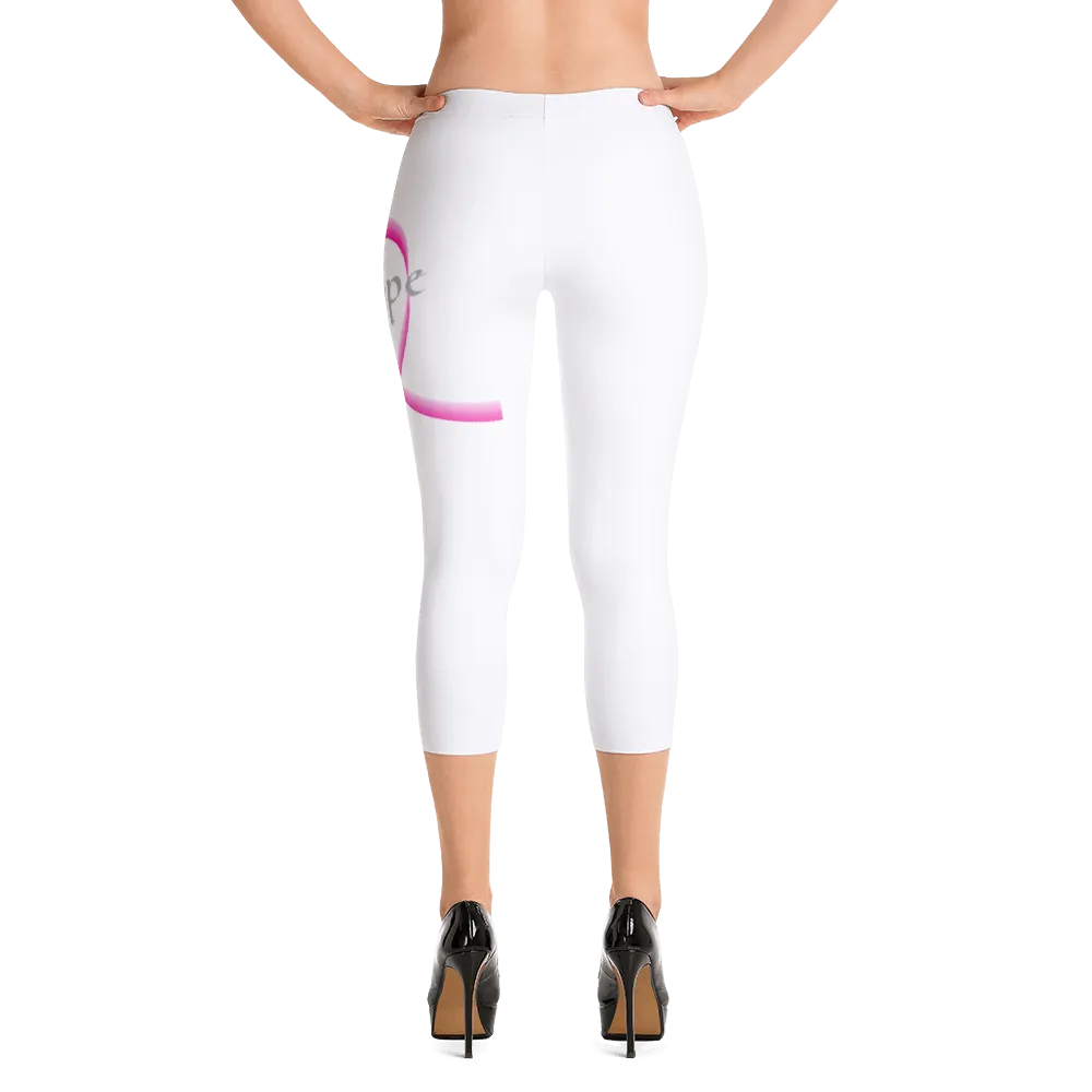 Breast Cancer Awareness Capri Leggings