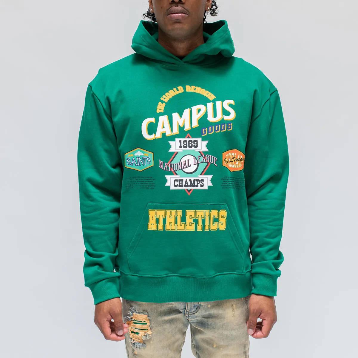 CAMPUS League Hoodie (s2-024) GREEN