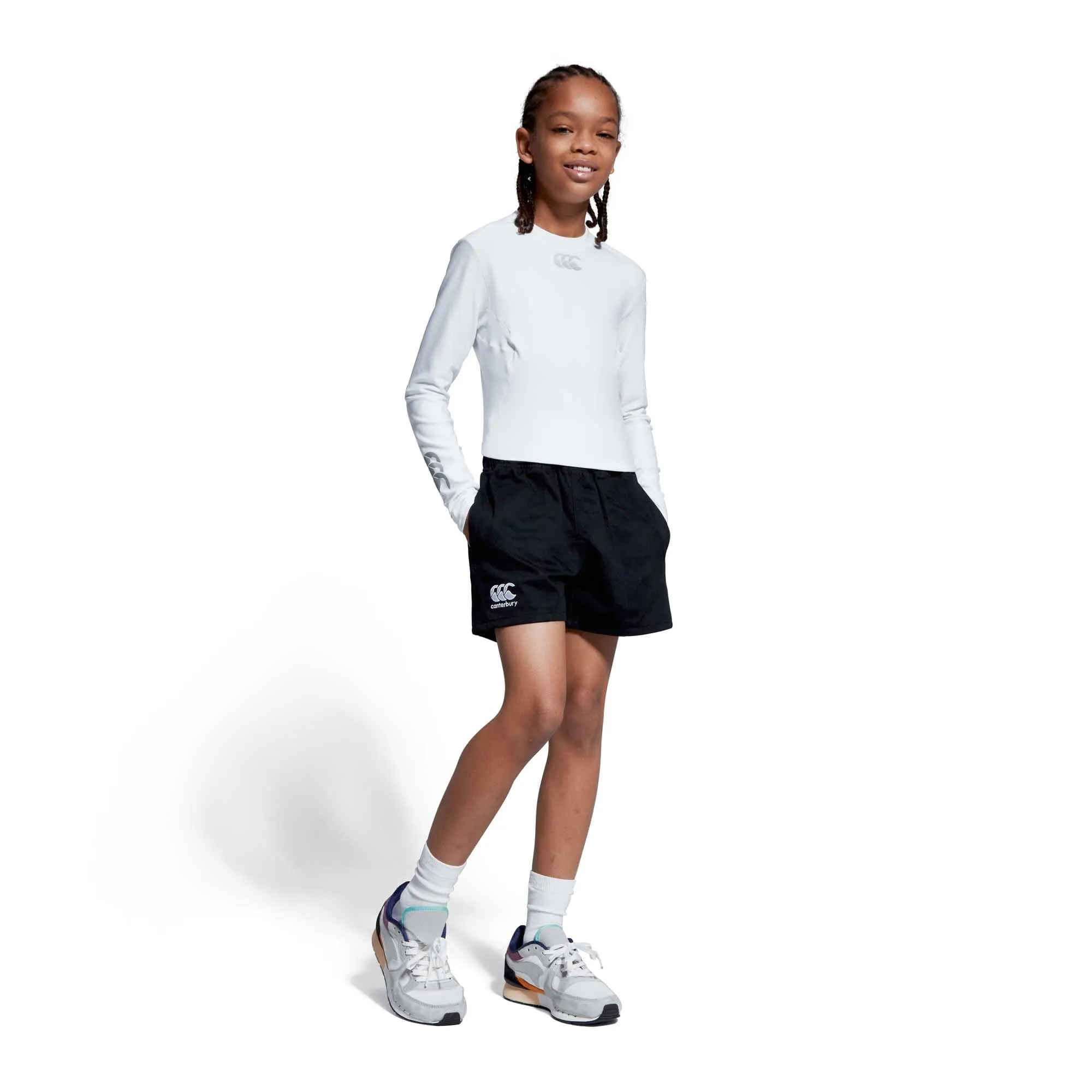 Canterbury Kid's Thermoreg Compression Top - White