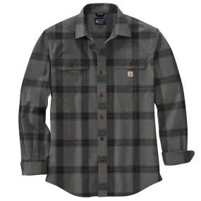 Carhartt Loose Fit Heavyweight Flannel Long Sleeve Plaid Shirt