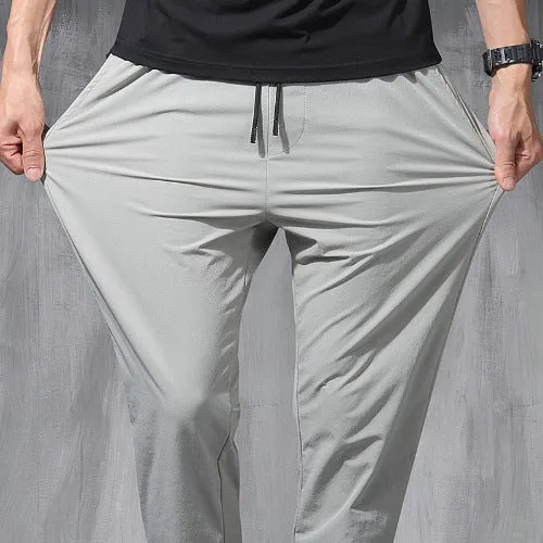 Casual Wear Elastic Trouser Pant - Grey