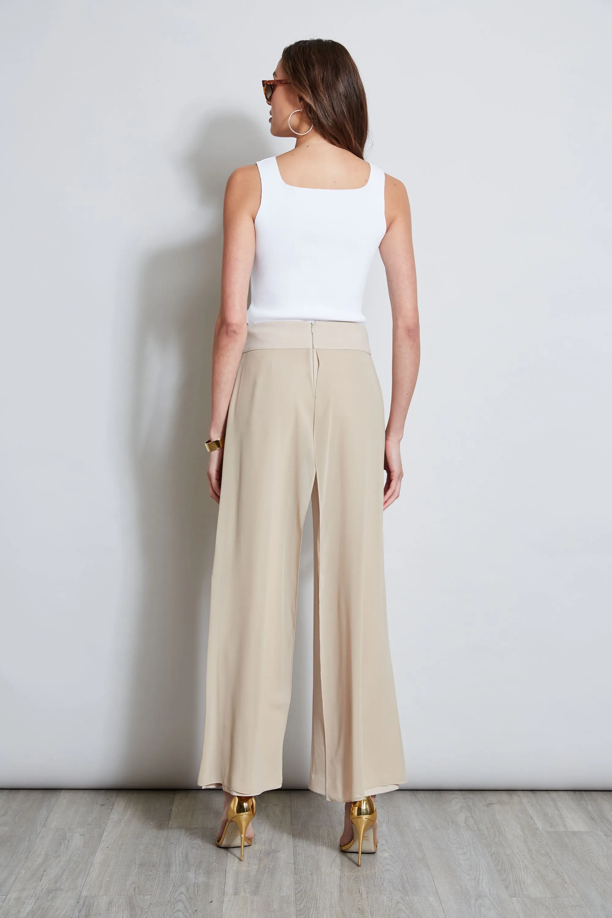 Chiffon Panel Pant