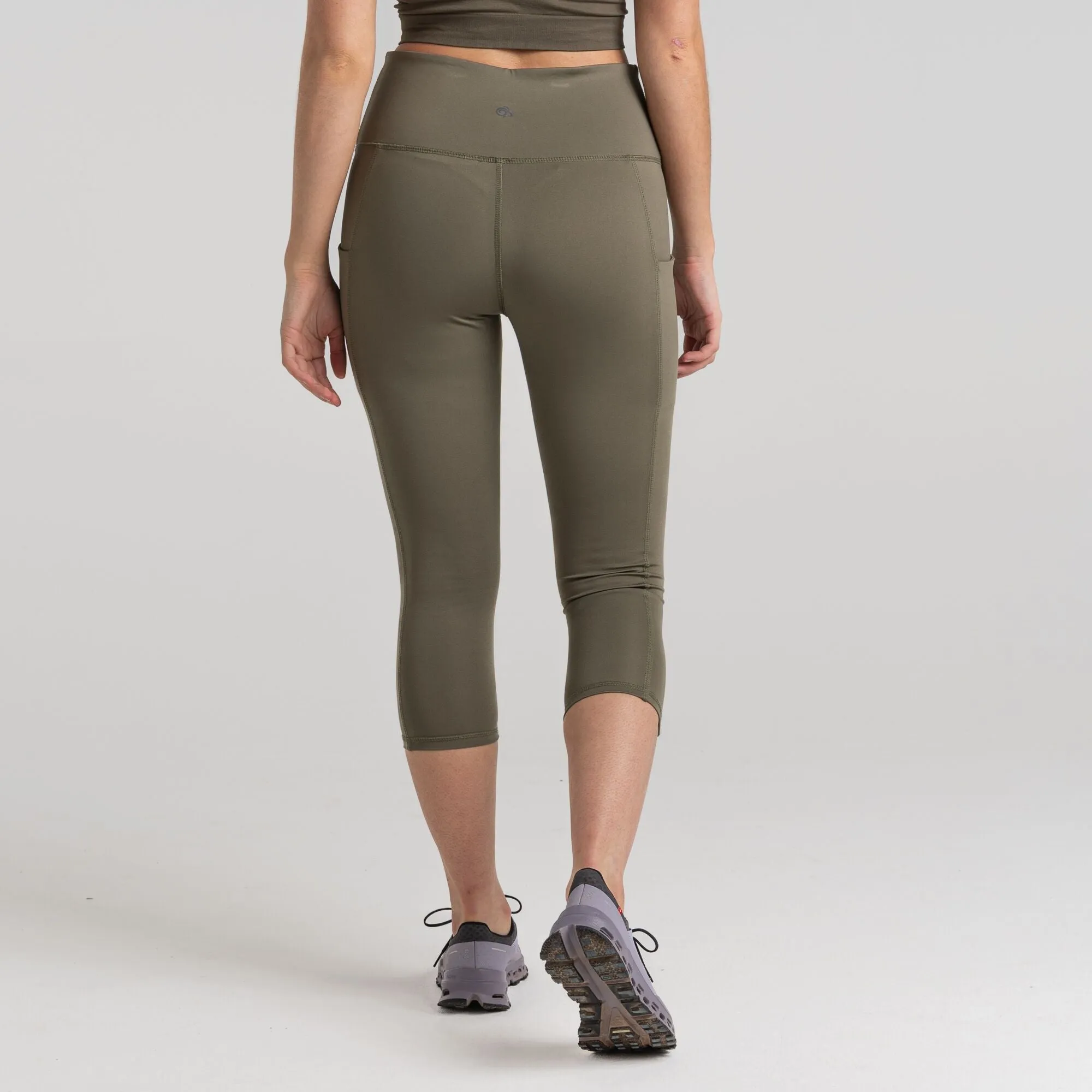 Craghopper Women's Kiwi Cropped Legging | Wild Olive