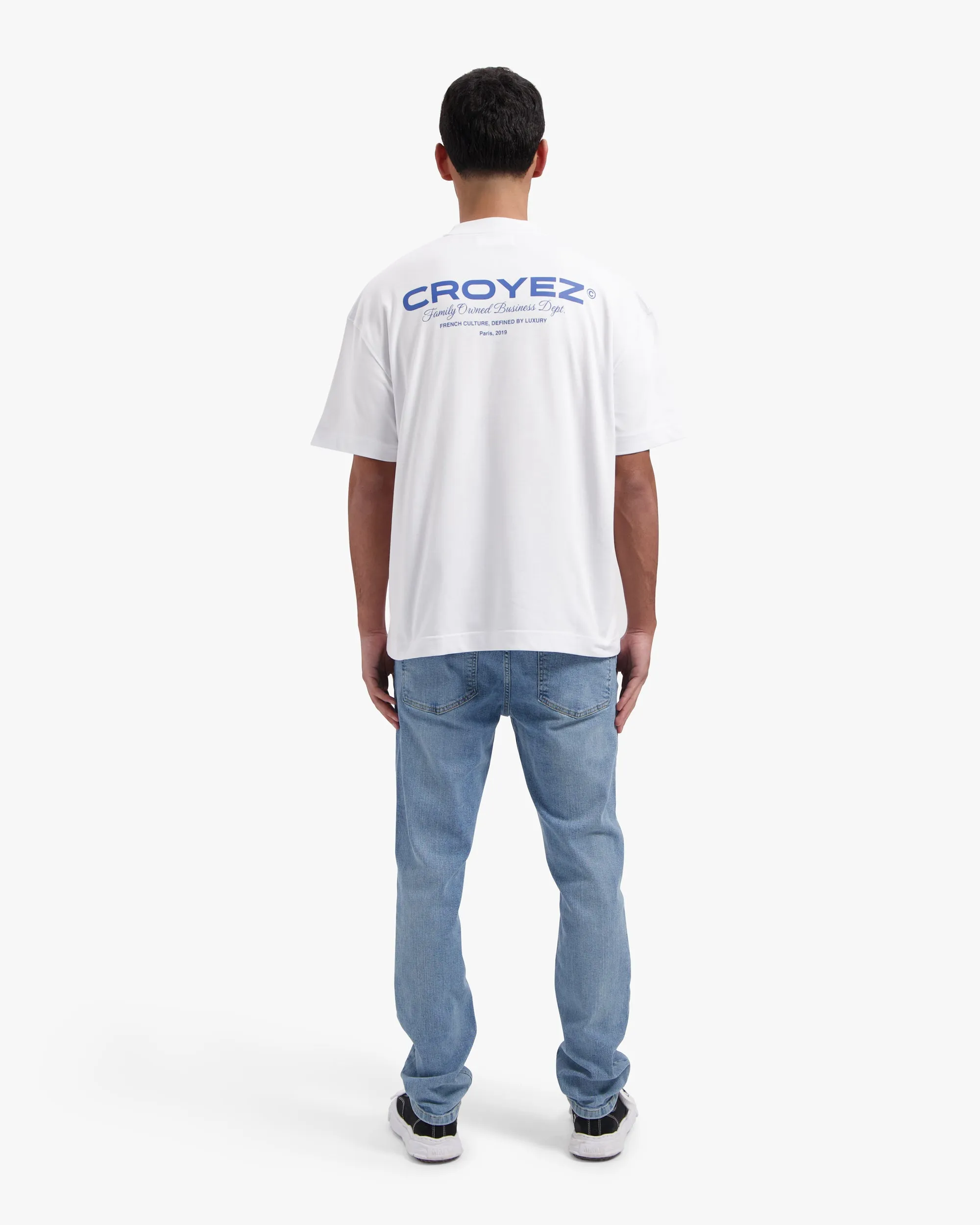 CROYEZ FAMILY OWNED BUSINESS T-SHIRT - WHITE