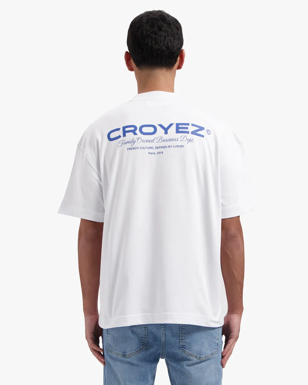 CROYEZ FAMILY OWNED BUSINESS T-SHIRT - WHITE