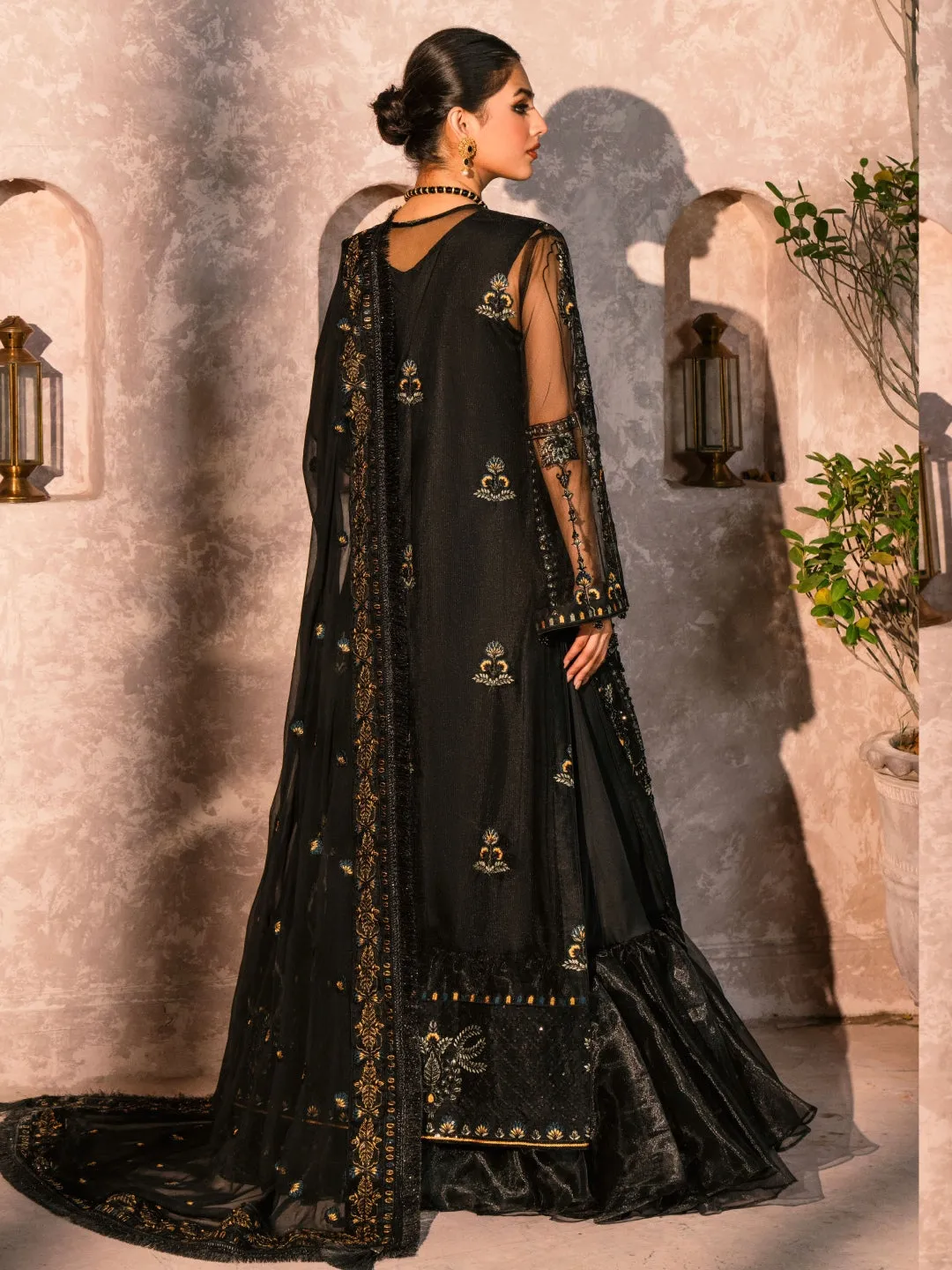 Designer Embroidered Chiffon