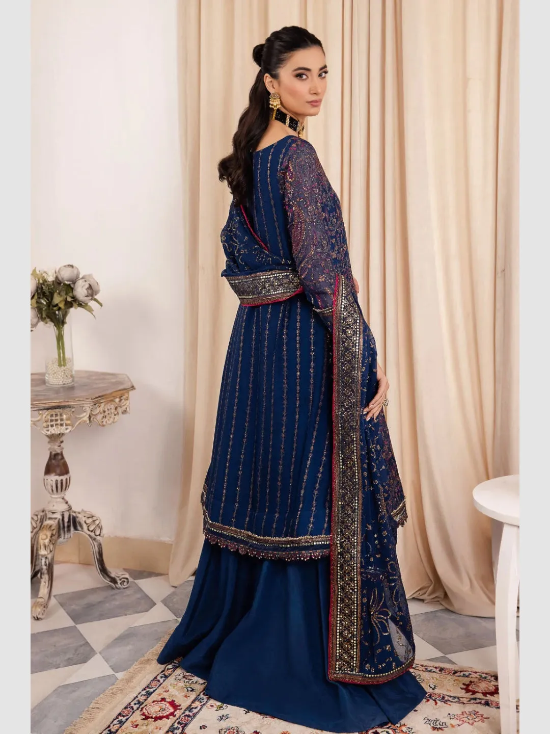 Designer Embroidered Chiffon