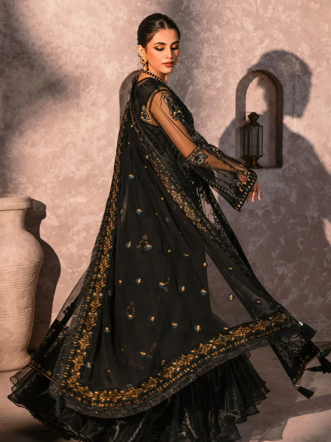 Designer Embroidered Chiffon