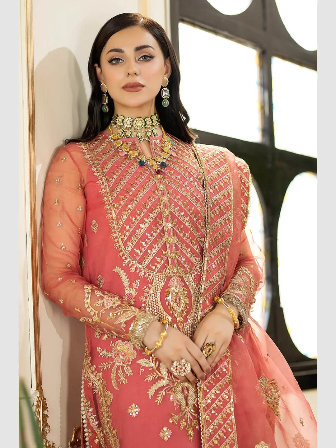 Designer Embroidered Net