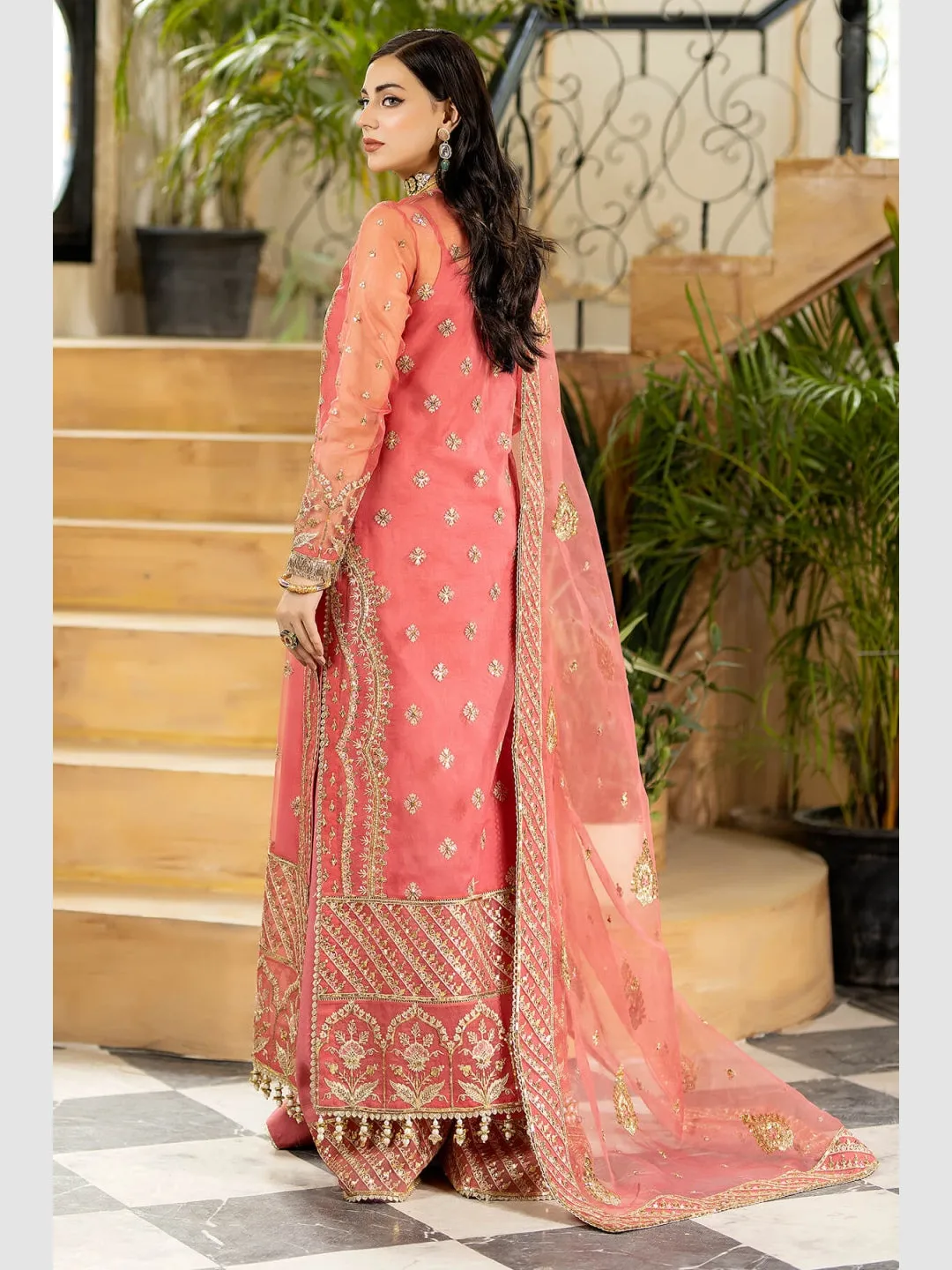 Designer Embroidered Net