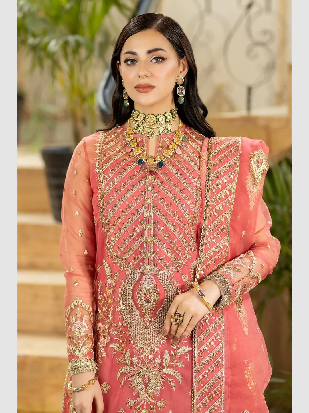 Designer Embroidered Net