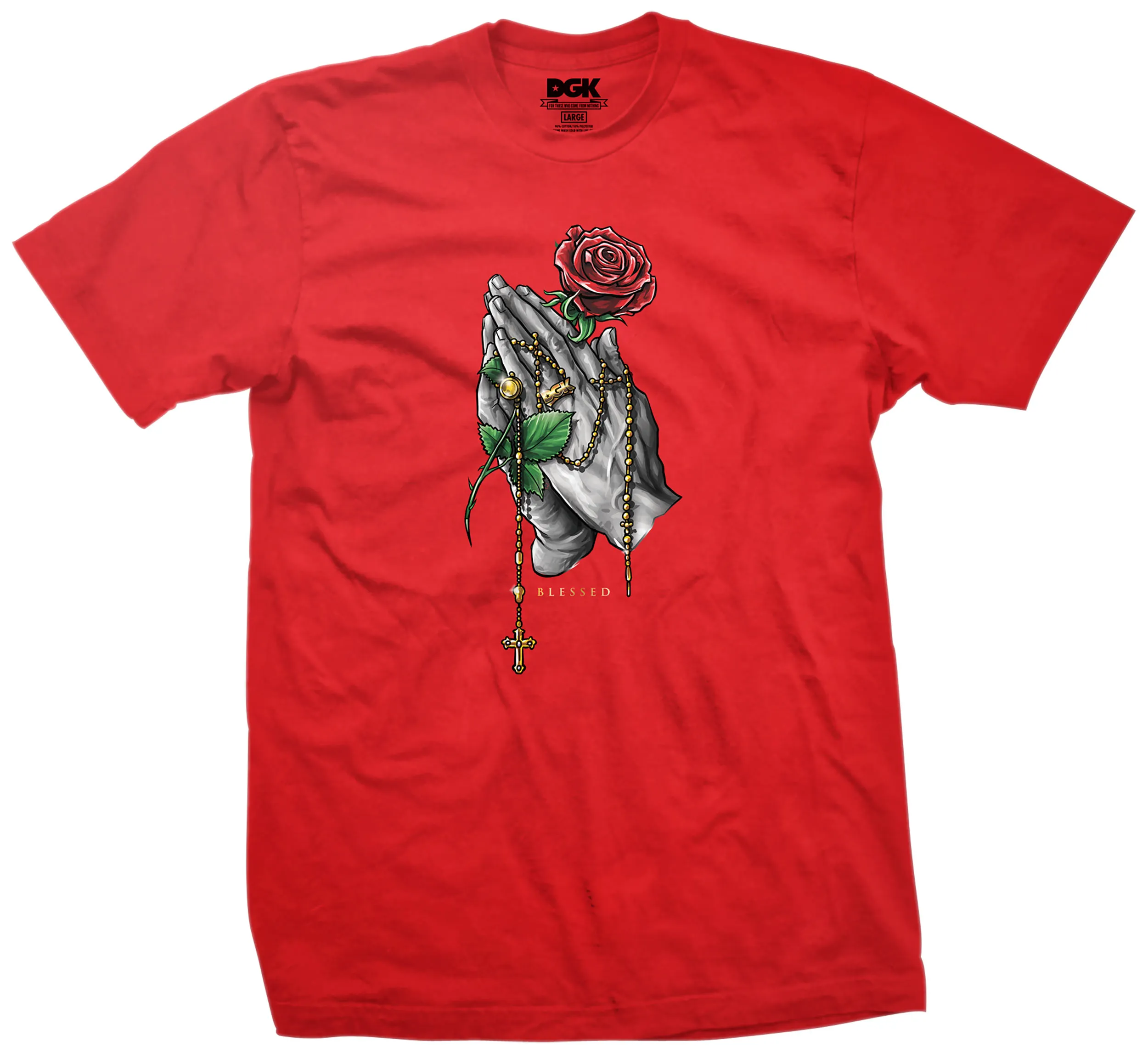 DGK T-SHIRT ROSARY RED