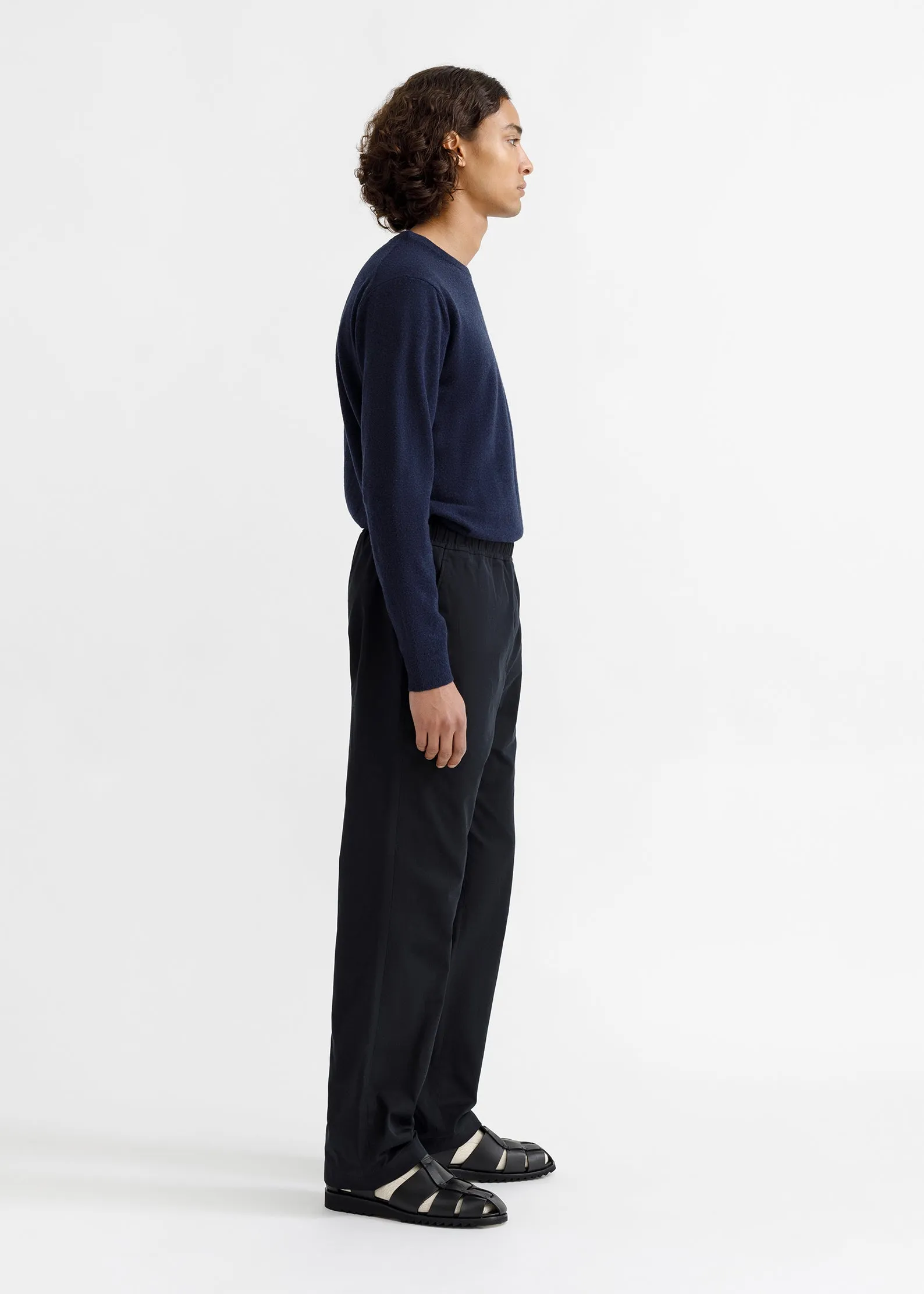 Drawstring Trousers - Black