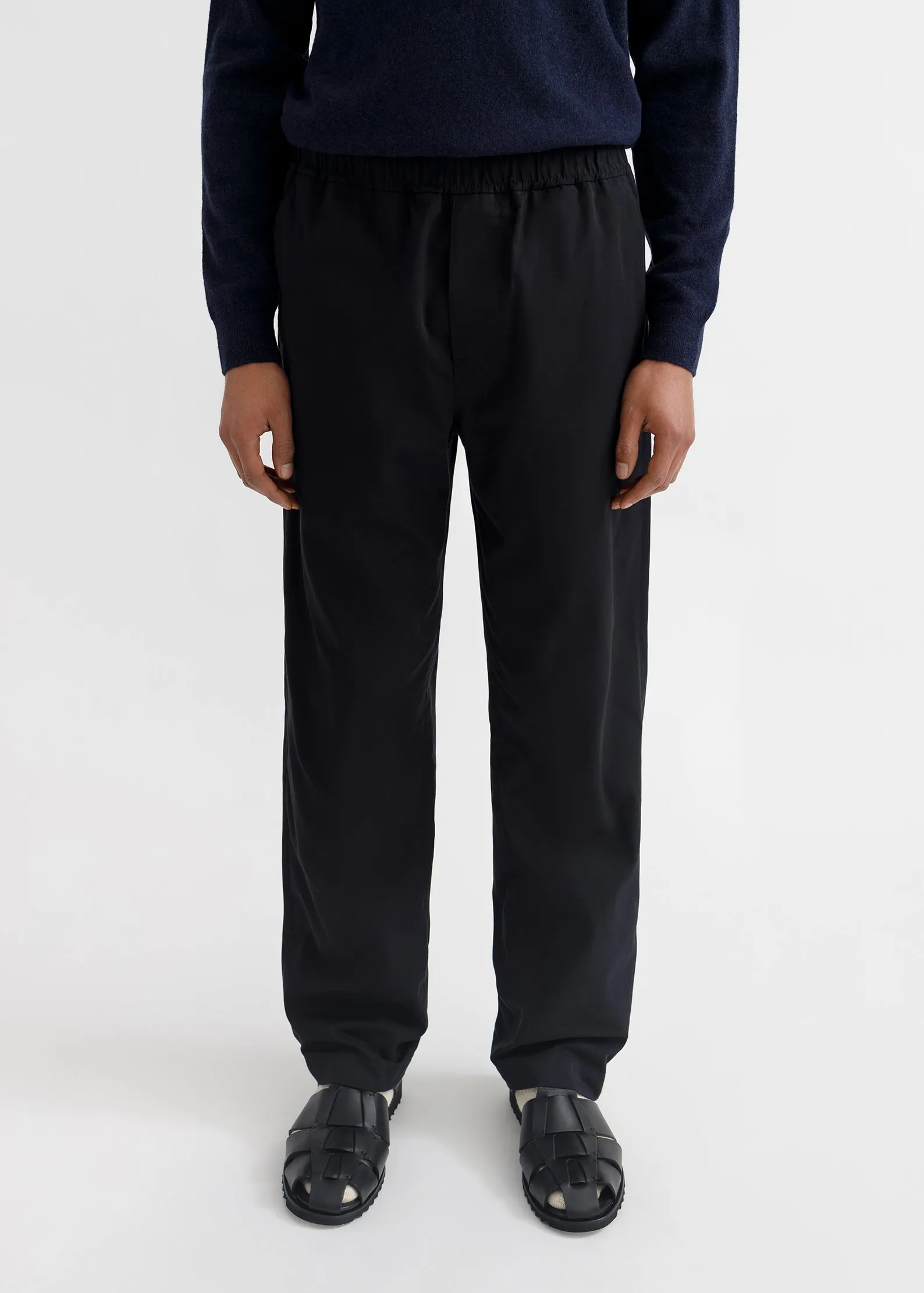 Drawstring Trousers - Black