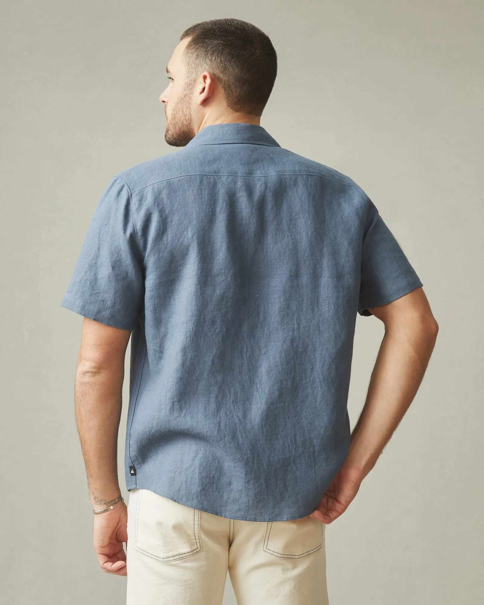 Easy Linen Shirt - Slate Blue