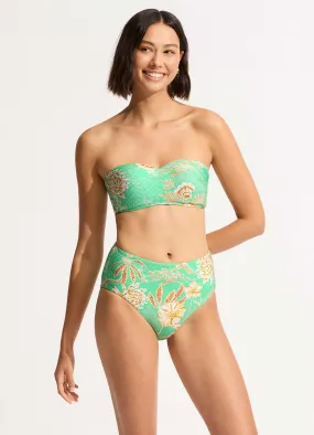 Eden High Waisted Bikini Bottom - Mint