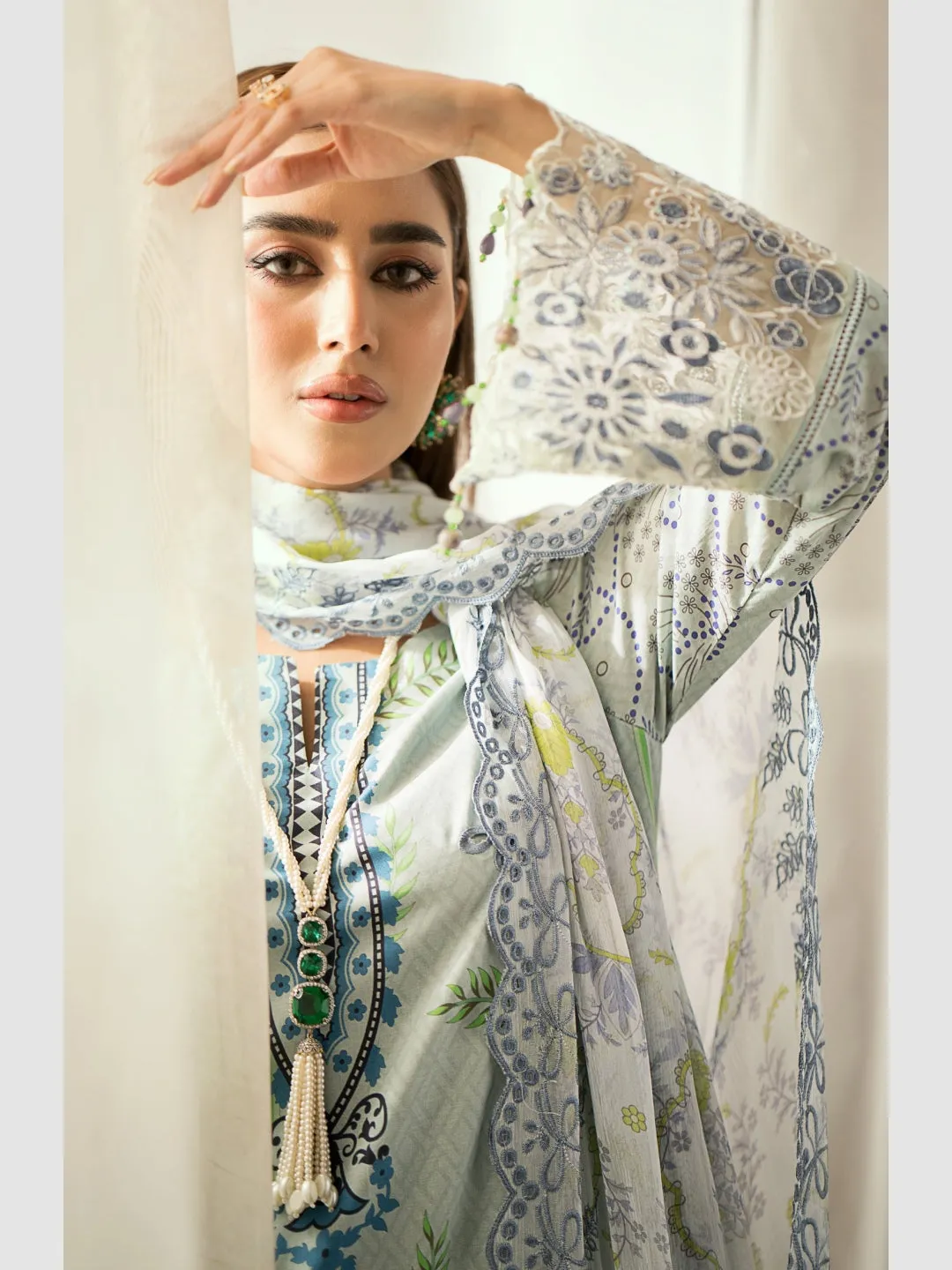 Embroidered Cambric Chikankari