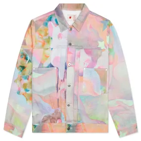 So Youn Lee Stardust Jacket in Multicolor White - Designed by Emotionally Unavailable