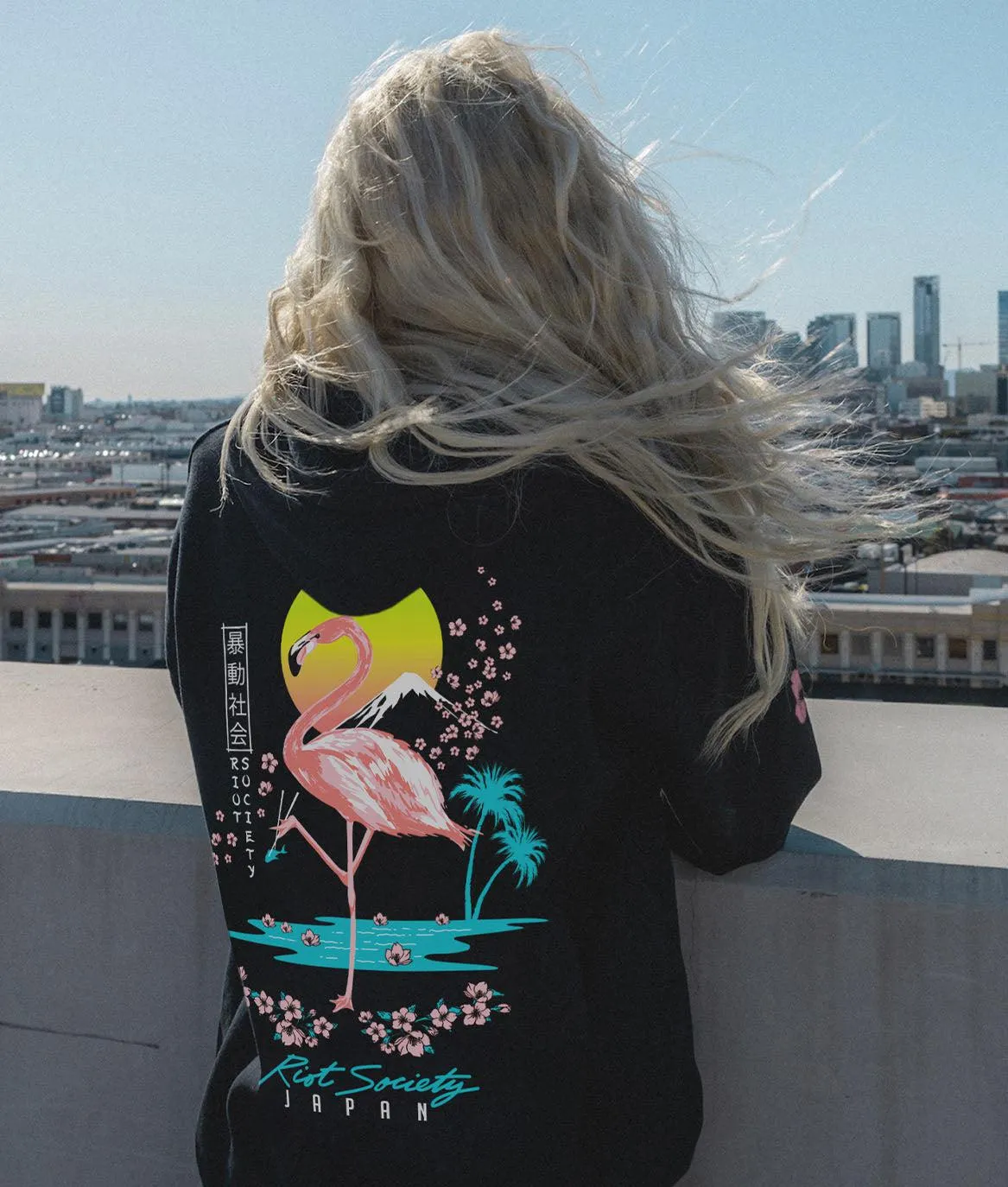 Flamingo Blossom 2.0 Womens Hoodie