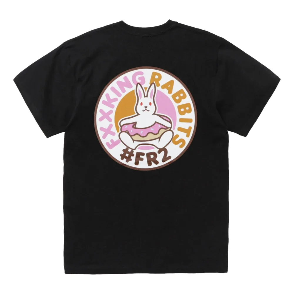 #FR2 RABBIT DONUT T-SHIRT-BLACK