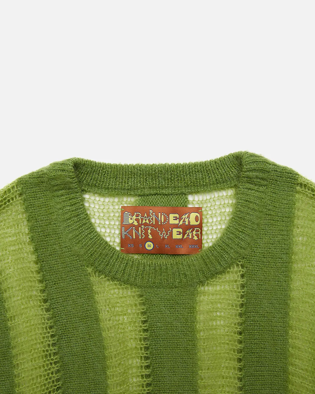 Fuzzy Threadbare Sweater - Green