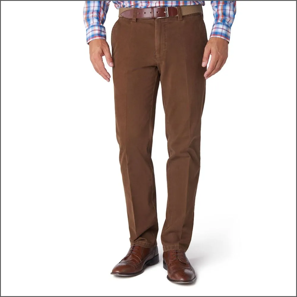 Gurteen Longford Winter Dark Stone Stretch Cotton Chino 