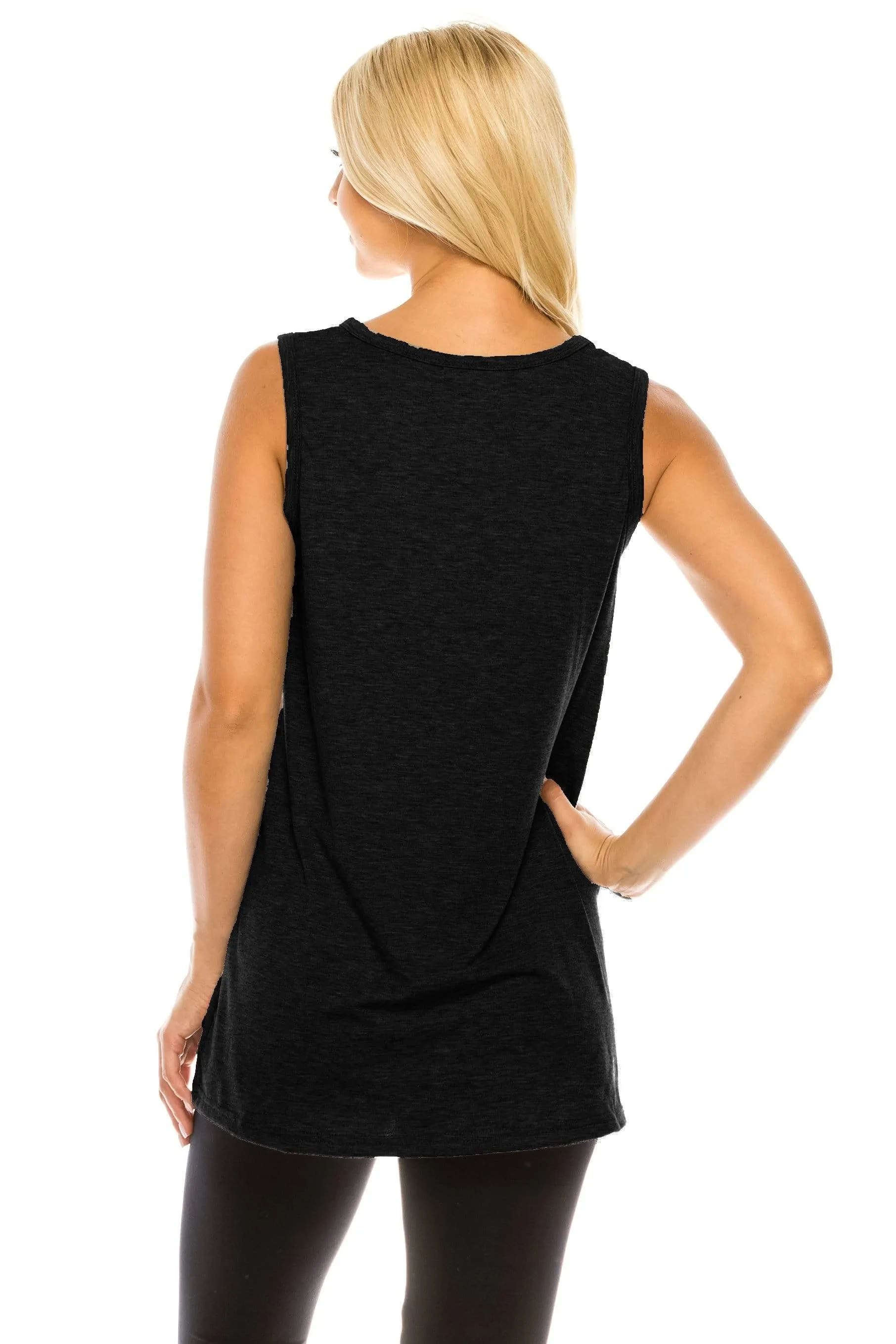 Haute Edition Women's Mama Bear Loose Fit Tank top. Plus size available