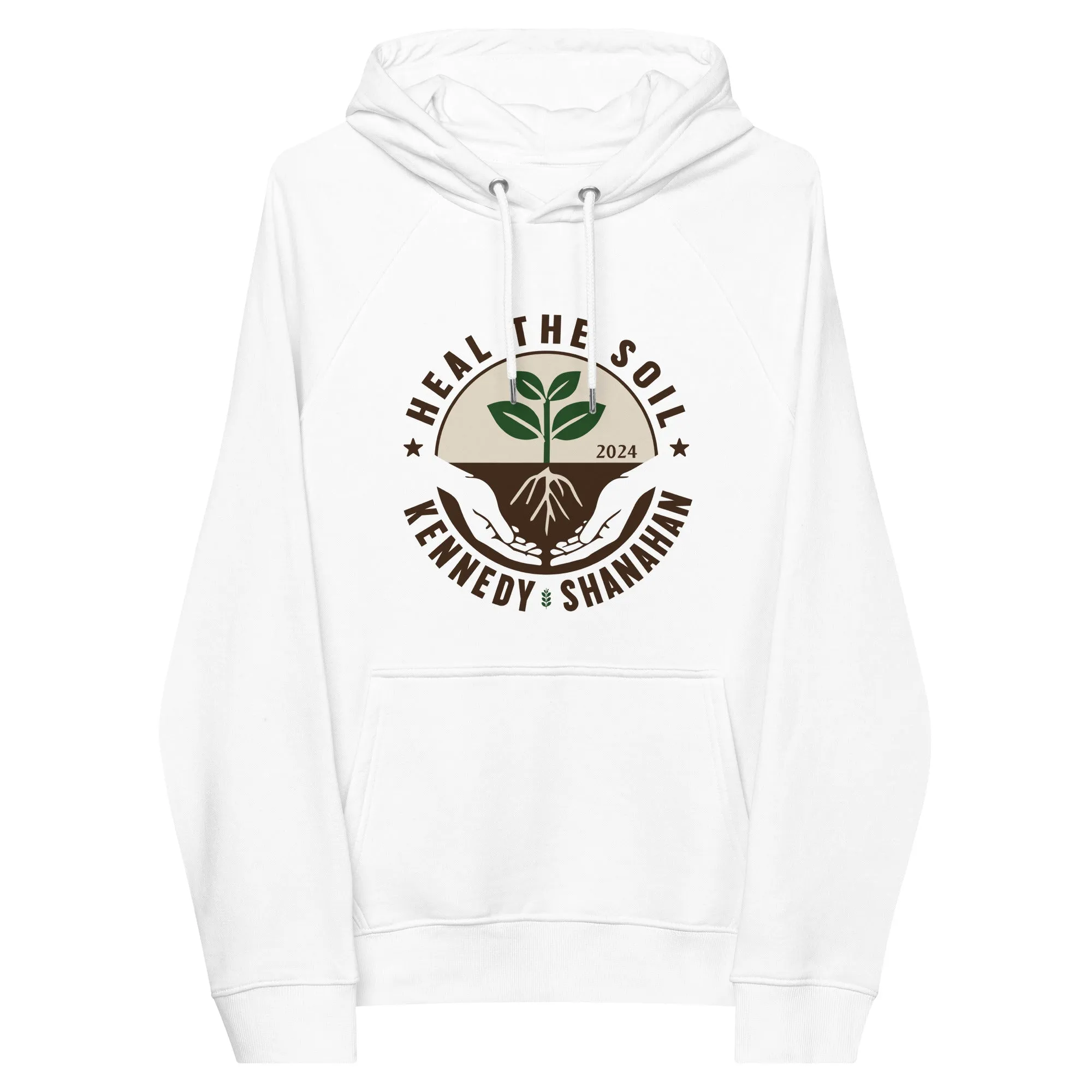 Heal the Soil Unisex Eco Raglan Hoodie