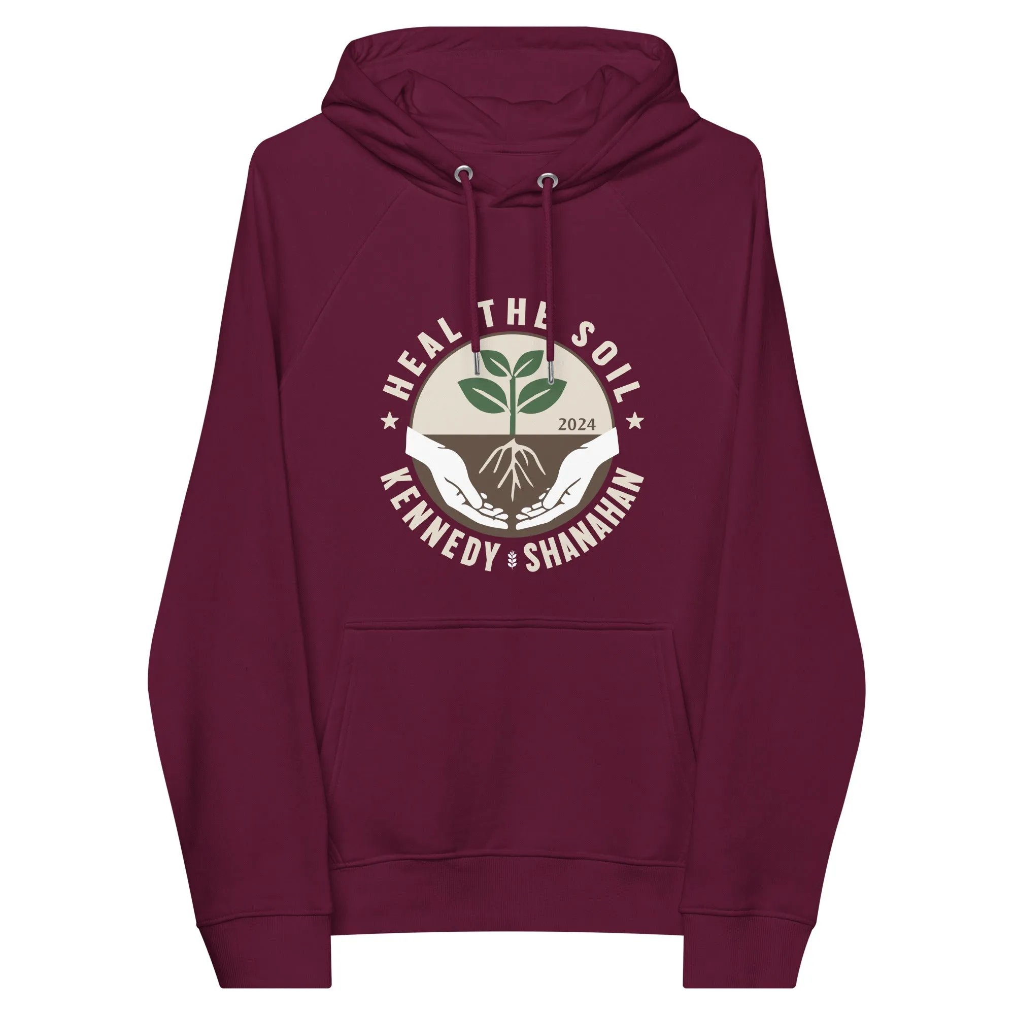 Heal the Soil Unisex Eco Raglan Hoodie