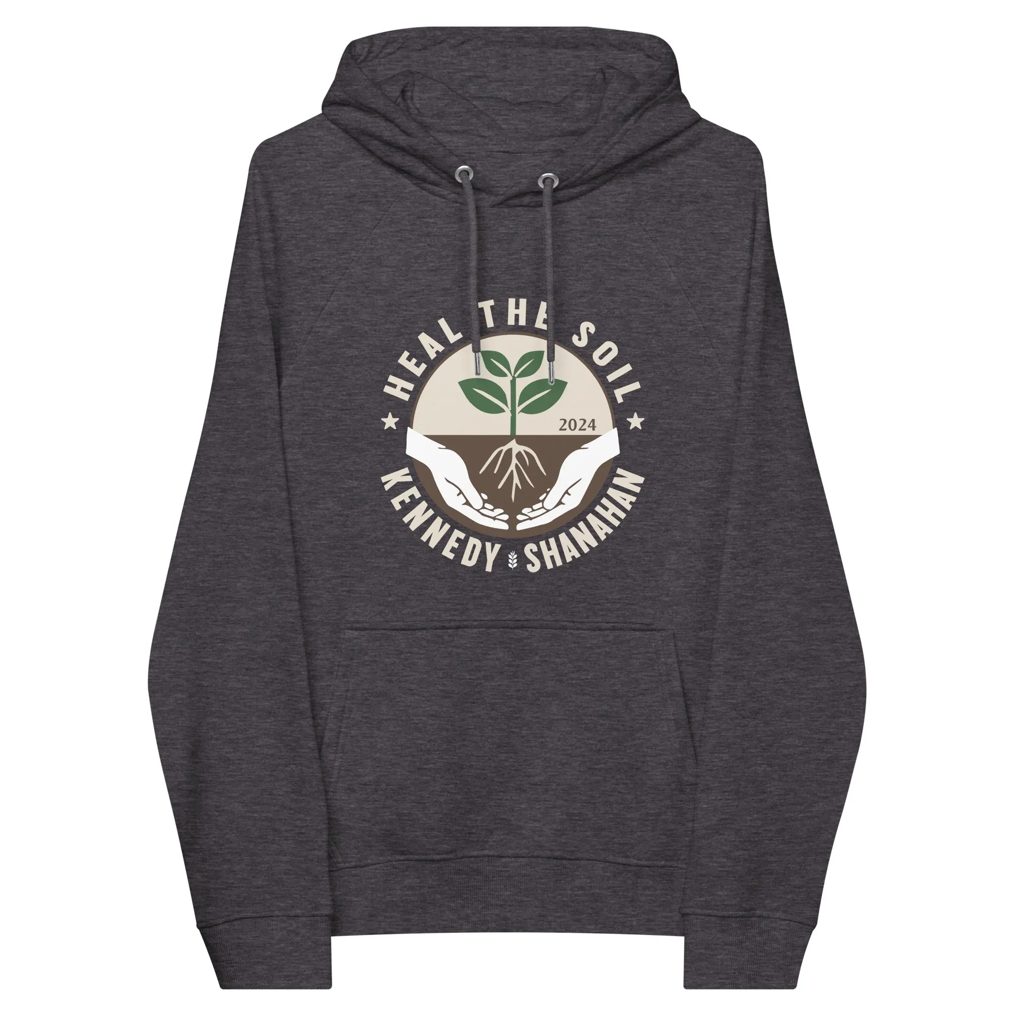 Heal the Soil Unisex Eco Raglan Hoodie