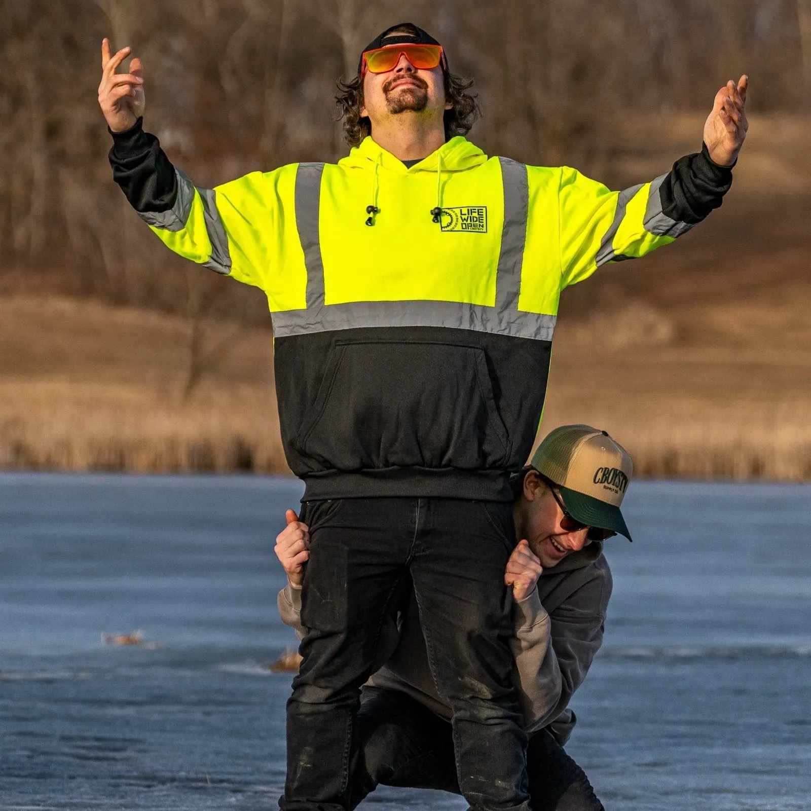 Hi-Vis Chain & Sprocket Workwear Hoodie